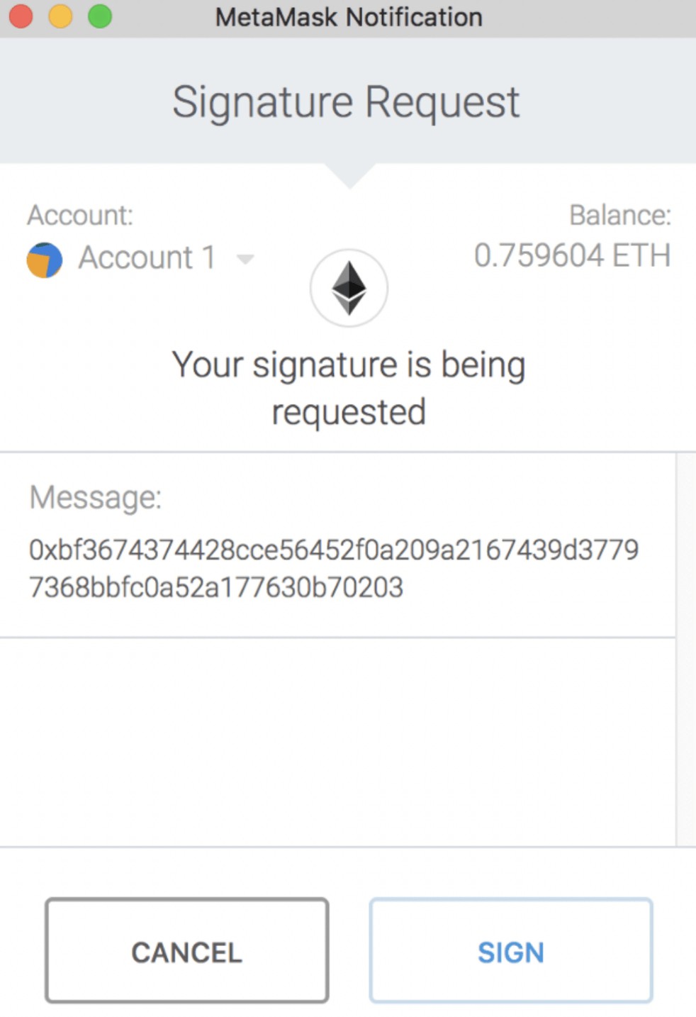 Nol ETH, USDC raib